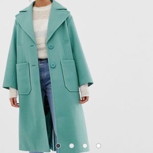 ASOS Oversized Coat beautiful green color